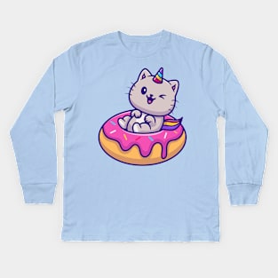 Unicat Doughnut Kids Long Sleeve T-Shirt